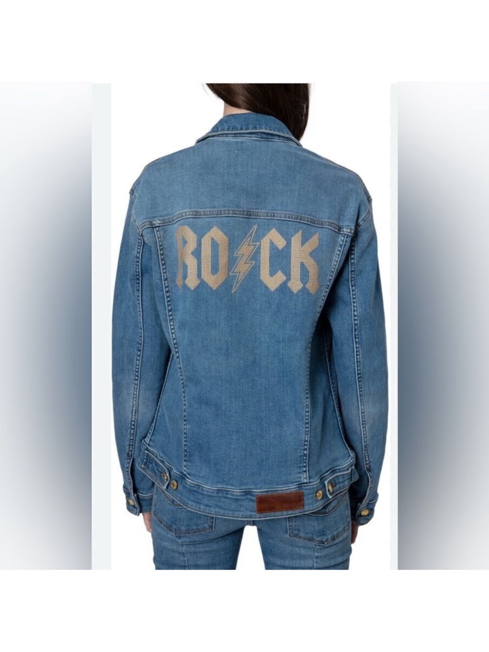 Zadig & Voltaire NWT “Kase Flash Rock Strass” Jean jacket size Medium